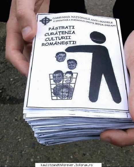 campanie manelistii gunoi, tokio hotel sus!!!!!!!