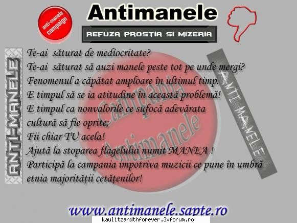Anti-Manele Campanie - hai cu totzi la protestare, sa tipam in gura - Avril Lavigne